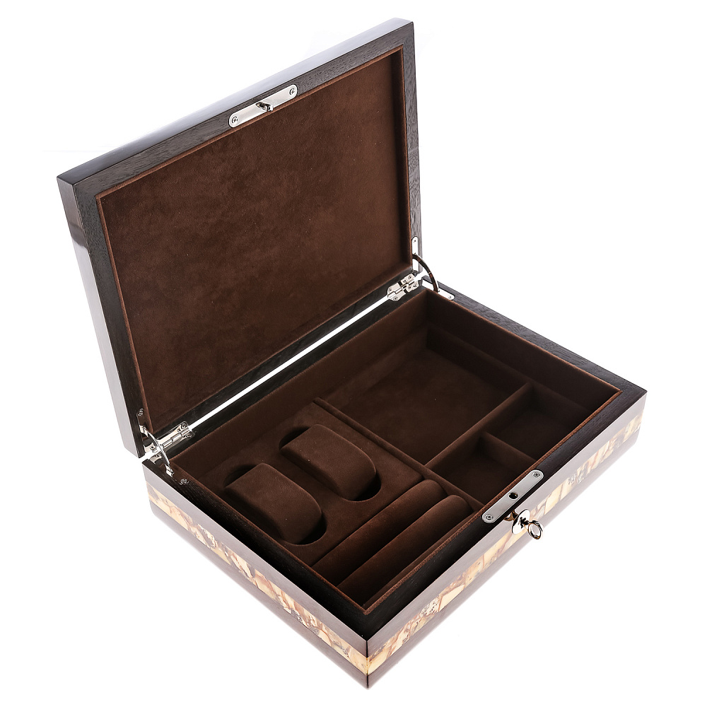 Шкатулка из мореного дуба и янтаря «Александр» - интернет магазин Русь Велика я фото 3