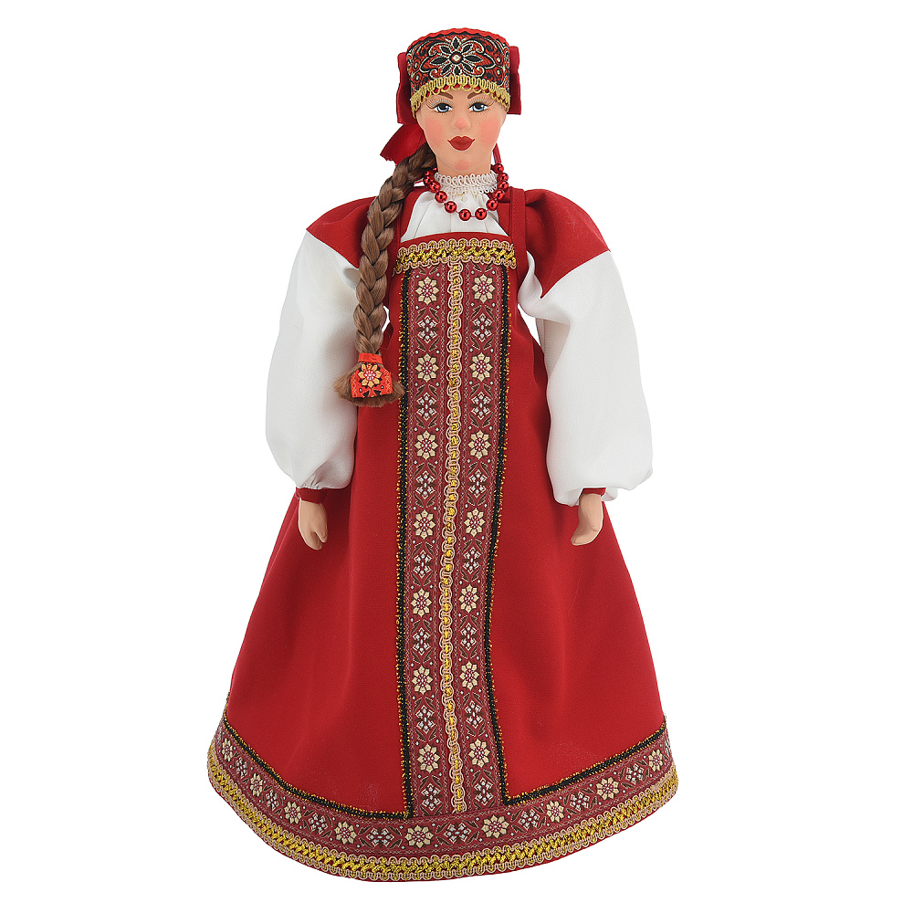 Кукла ручной работы в костюме Московской губернии - интернет магазин Русь Велика я 