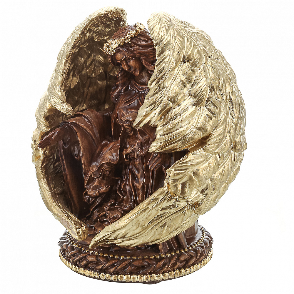 Деревянная резная скульптура «Ангел». Высота 31,5 см - интернет магазин Русь Велика я фото 1