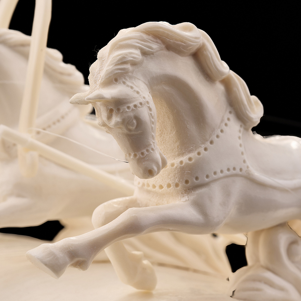 Скульптура из рога лося «Сельский праздник» - интернет магазин Русь Велика я фото 5