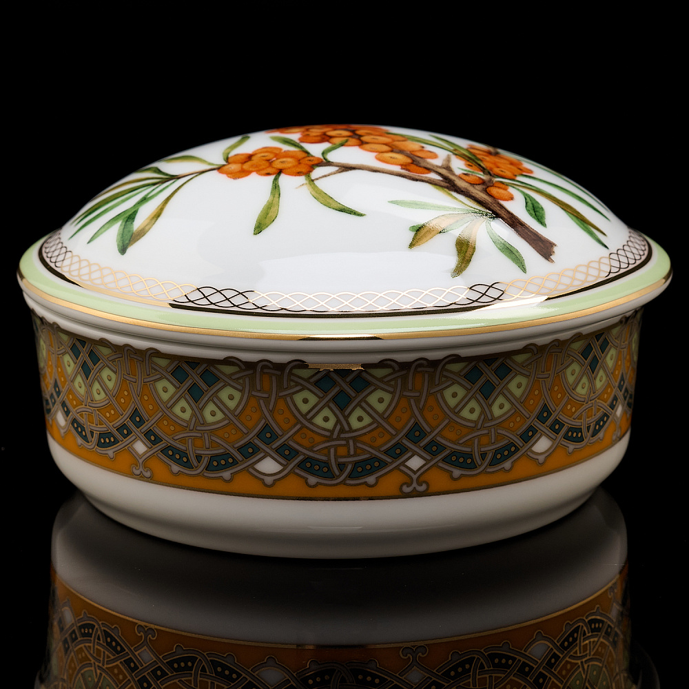 Туалетная коробочка «Облепиха сибирская». Форма Круглая. ИФЗ - интернет магазин Русь Велика я фото 1