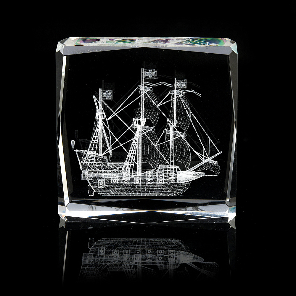 Лазерная графика. Статуэтка «Корабль парусник» - интернет магазин Русь Велика я фото 2