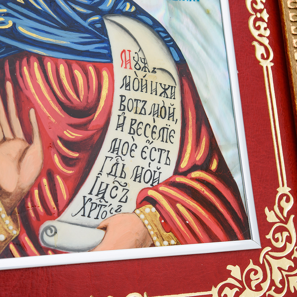 Икона на перламутре «Святая Анастасия» 35х30 см - интернет магазин Русь Велика я фото 3