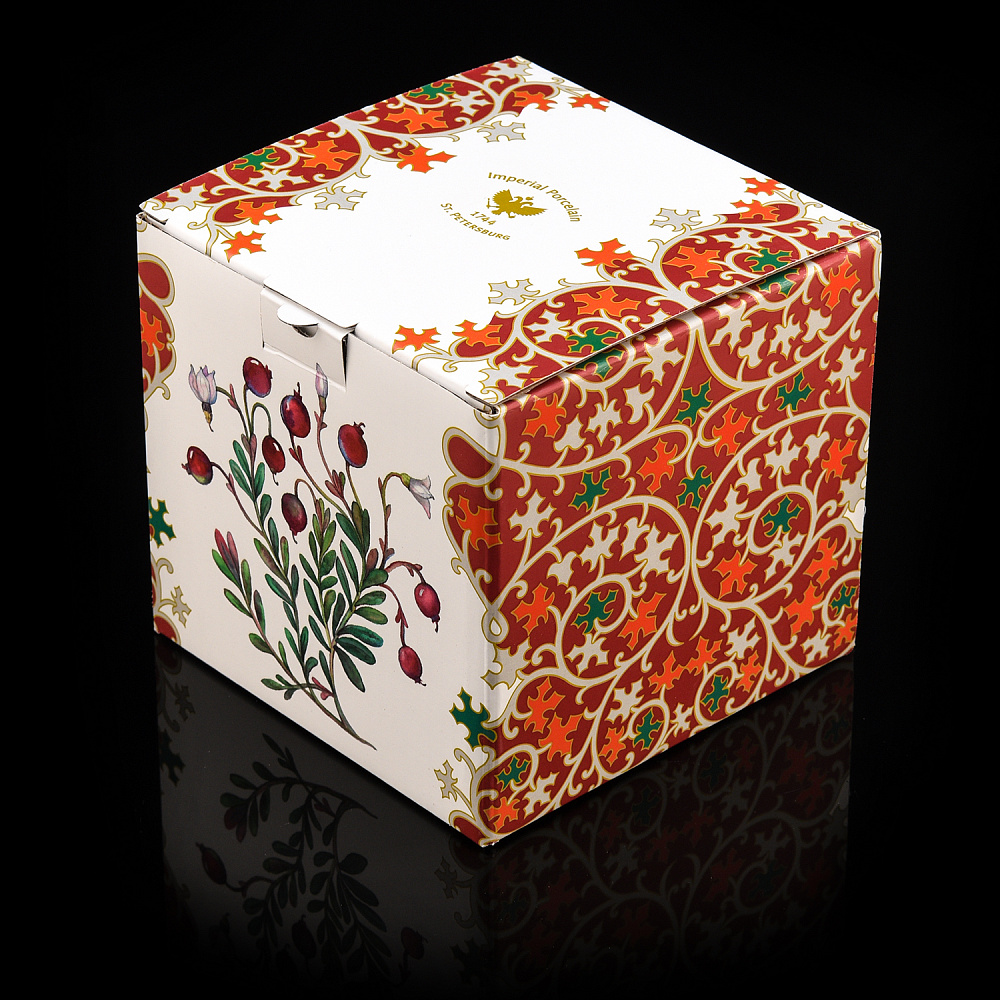 Чайный бокал 400 мл «Клюква заповедная». Форма Соло. ИФЗ - интернет магазин Русь Велика я фото 3