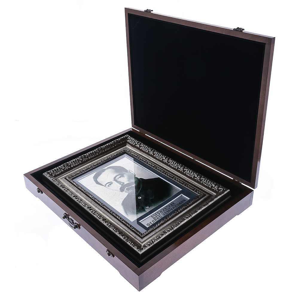 Картина на сусальном золоте «Феликс Эдмундович Дзержинский» 46з35 см - интернет магазин Русь Велика я фото 5