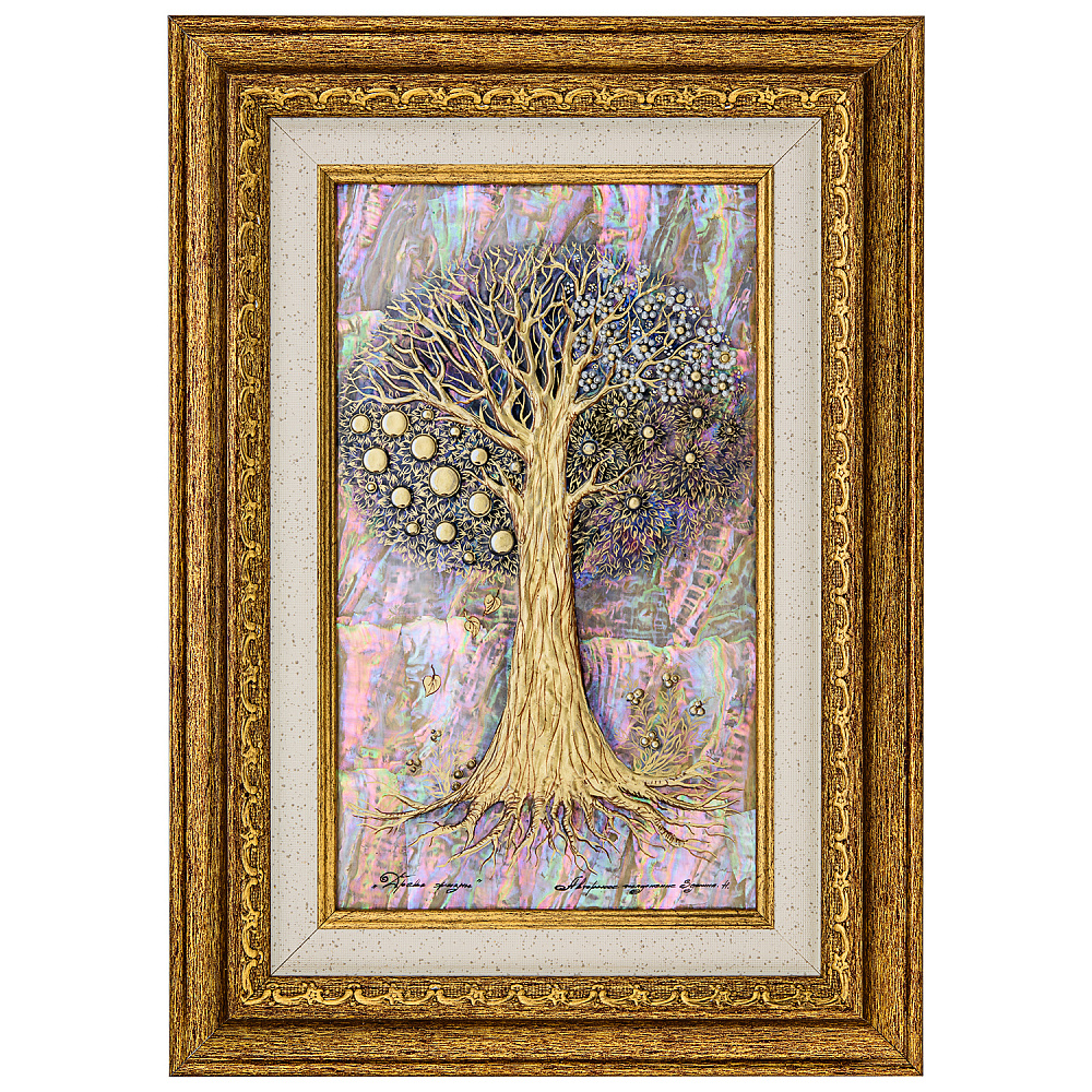 Картина перламутровая «Четыре времени года» 35х25 см - интернет магазин Русь Велика я 