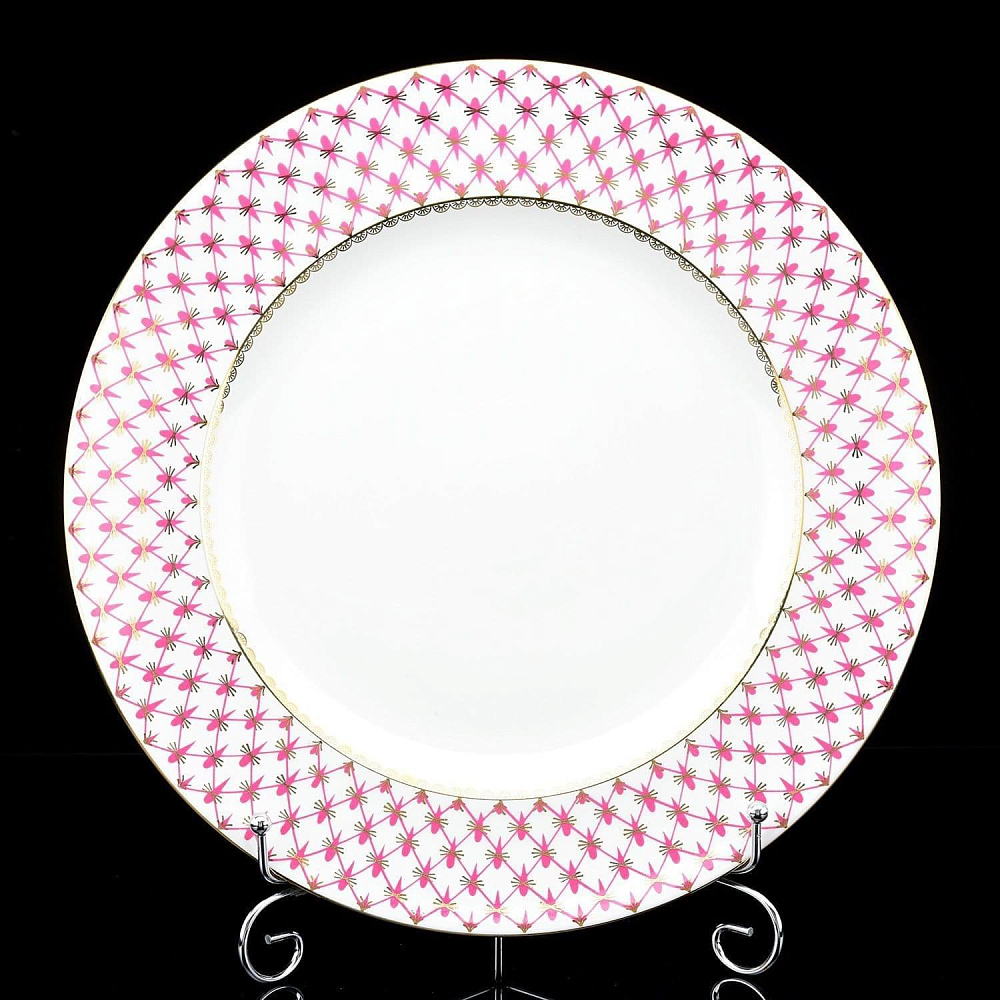 Тарелка мелкая «Сетка-Блюз 2» форма «Европейская-2» ИФЗ - интернет магазин Русь Велика я 