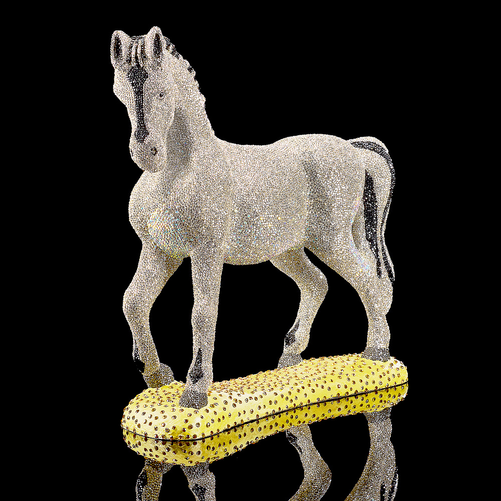 Символ 2026 года. Скульптура с хрустальными стразами «Лошадь» - интернет магазин Русь Велика я 