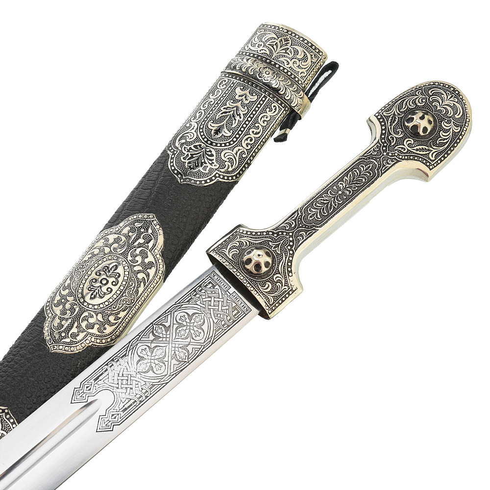 Подарочный набор с кинжалом и рожками для вина - интернет магазин Русь Велика я фото 4