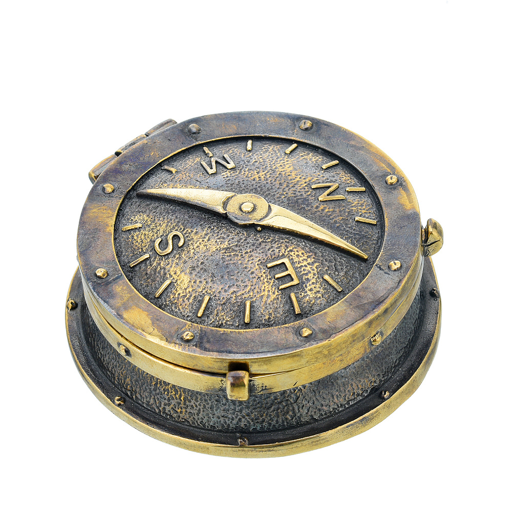 Пепельница из бронзы «Компас» - интернет магазин Русь Велика я 