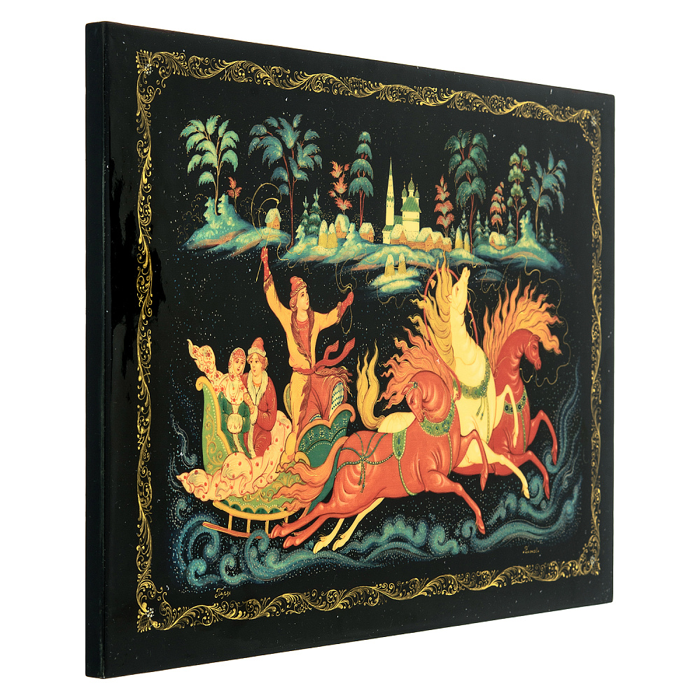 Панно с художественной росписью «Тройка» 30х20 см - интернет магазин Русь Велика я фото 3