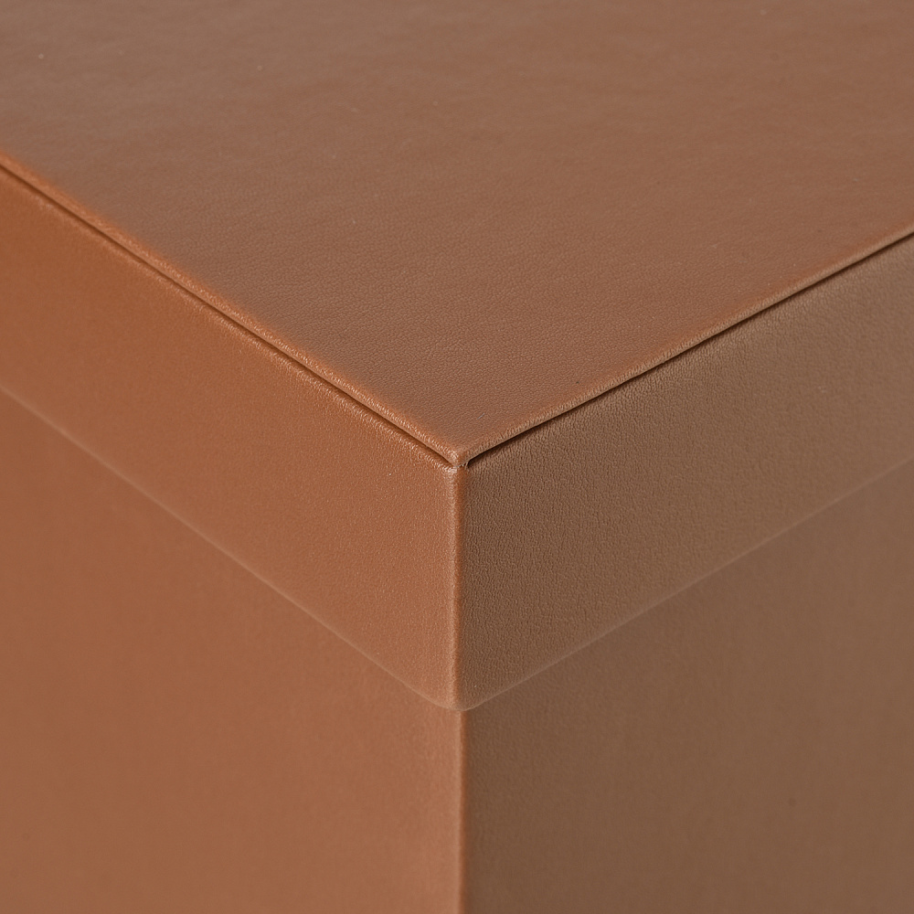 Подарочная упаковка из экокожи молочный шоколад 16х16х16 см - интернет магазин Русь Велика я фото 2