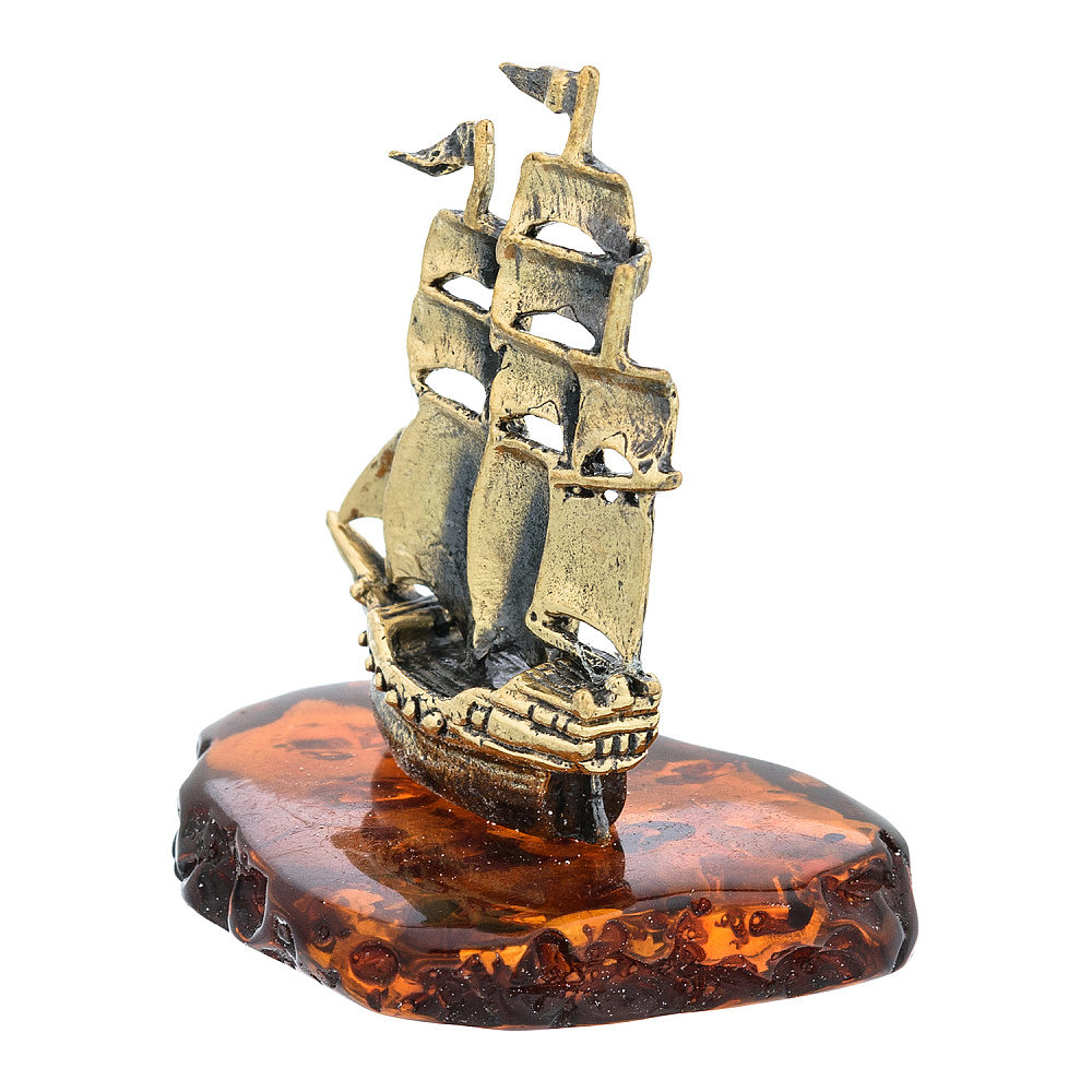 Статуэтка с янтарем «Кораблик» - интернет магазин Русь Велика я фото 3