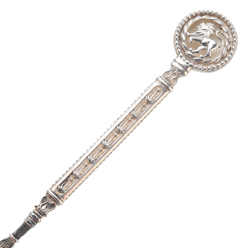 Чайная ложка с ажурной ручкой «Знак зодиака Лев» - интернет магазин Русь Велика я фото 1