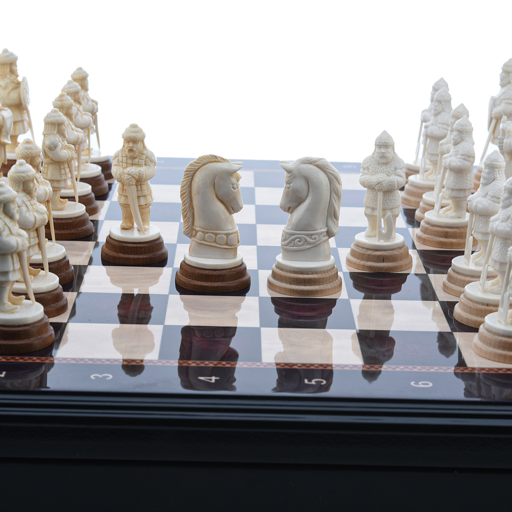 Шахматы с фигурами из кости «Куликово поле» 48х48 см - интернет магазин Русь Велика я фото 8