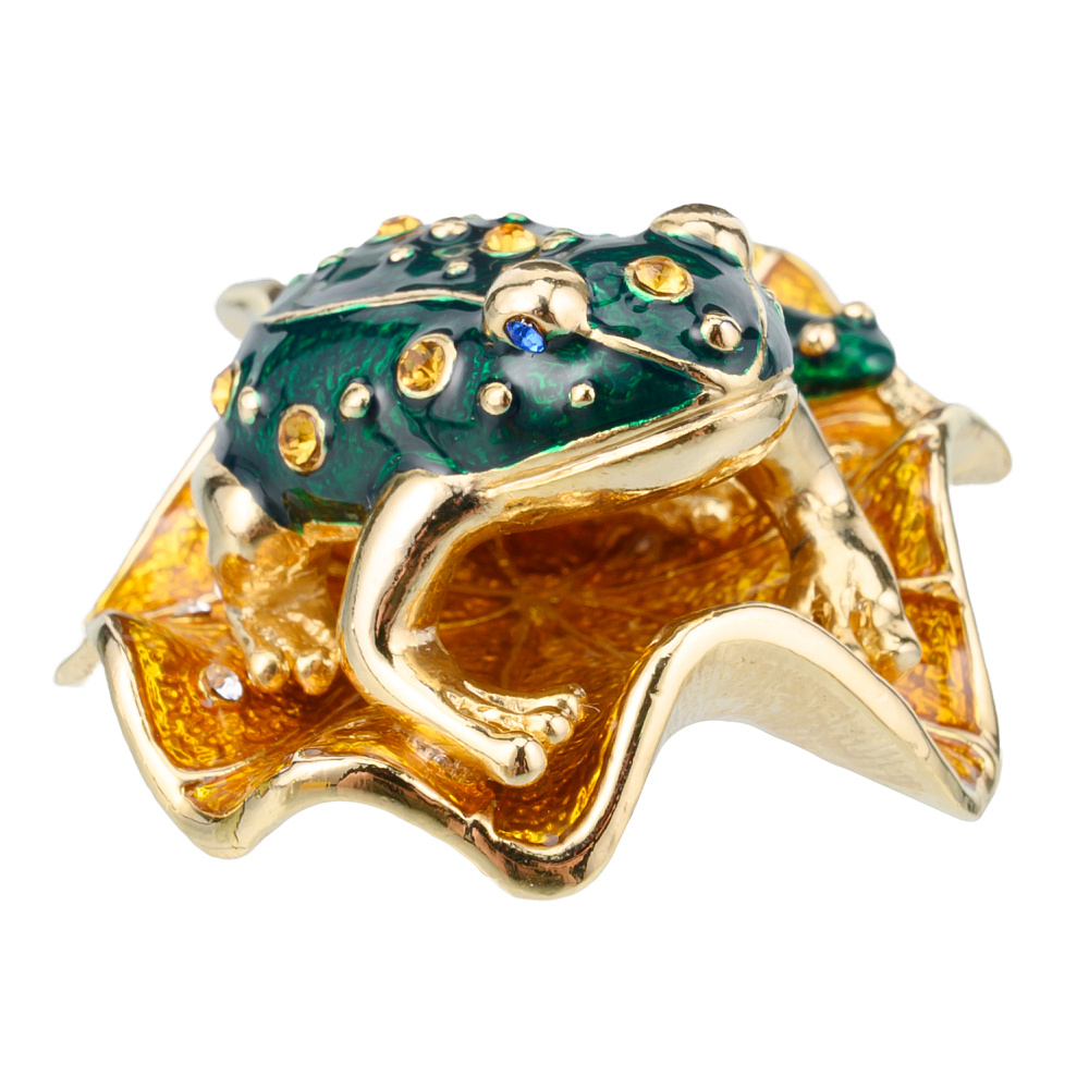 Статуэтка «Две лягушки». Традиции Фаберже - интернет магазин Русь Велика я фото 3