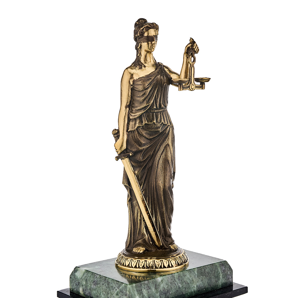 Часы настольные из камня и бронзы «Правосудие. Фемида» - интернет магазин Русь Велика я фото 3