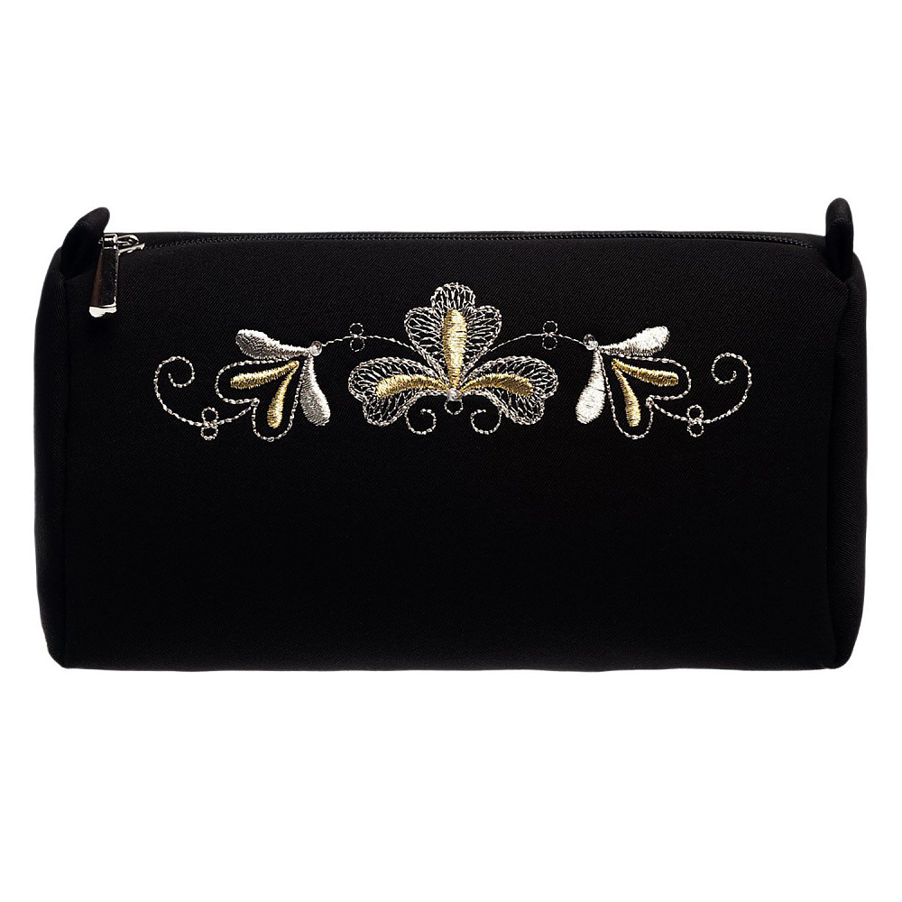Косметичка «Листопад». Черная с вышивкой - интернет магазин Русь Велика я фото 1