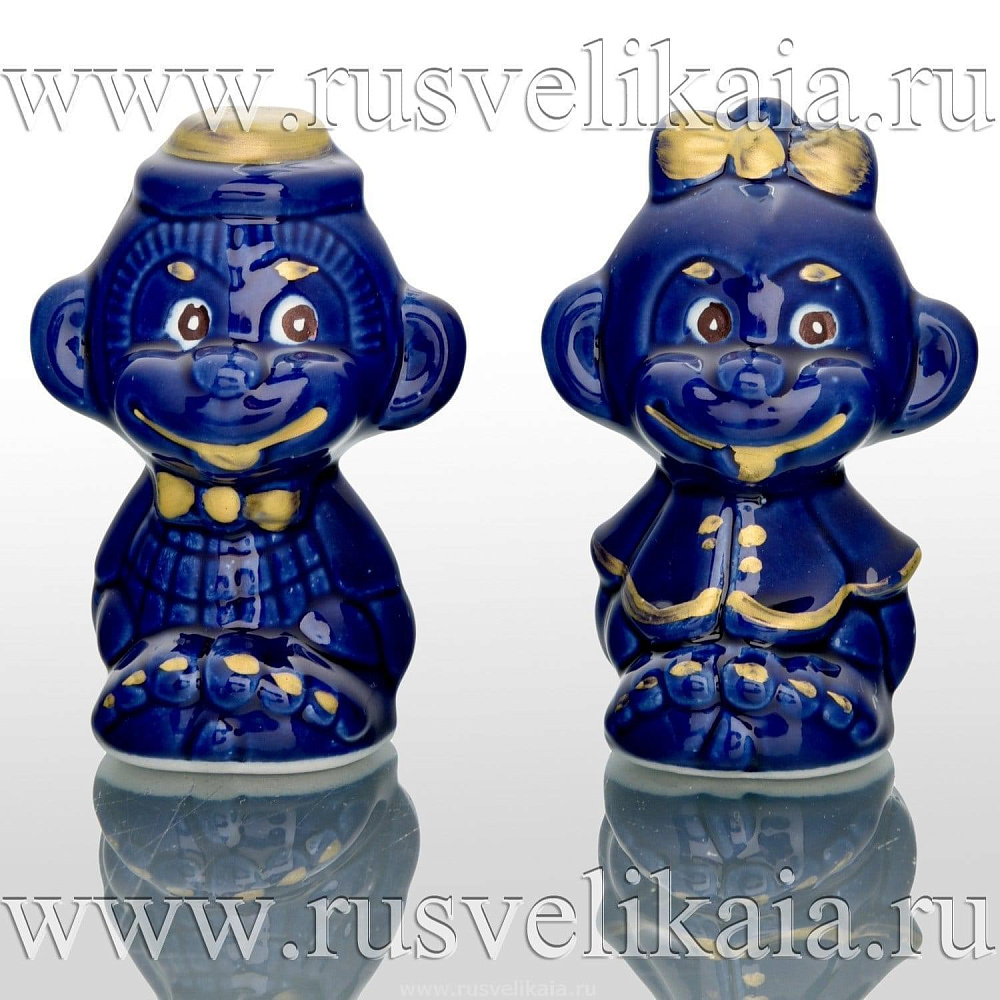 Статуэтка из глины «Обезьяна-мальчик» - интернет магазин Русь Велика я 