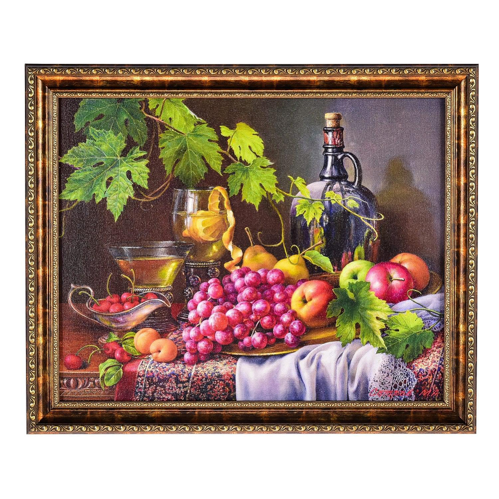 Картина репродукция М.А.Сатарова «Натюрморт с лимоном» 55 х 45 см - интернет магазин Русь Велика я 