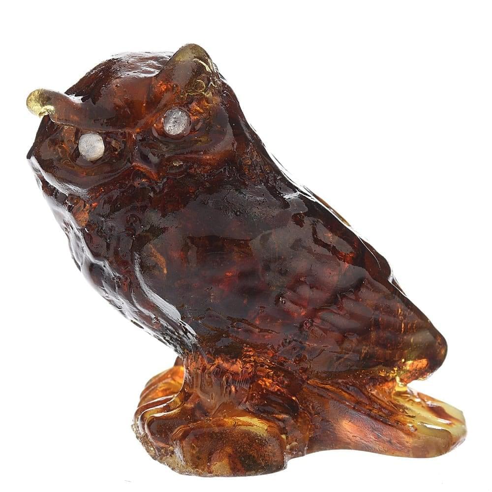 Статуэтка с янтарем «Сова» - интернет магазин Русь Велика я 