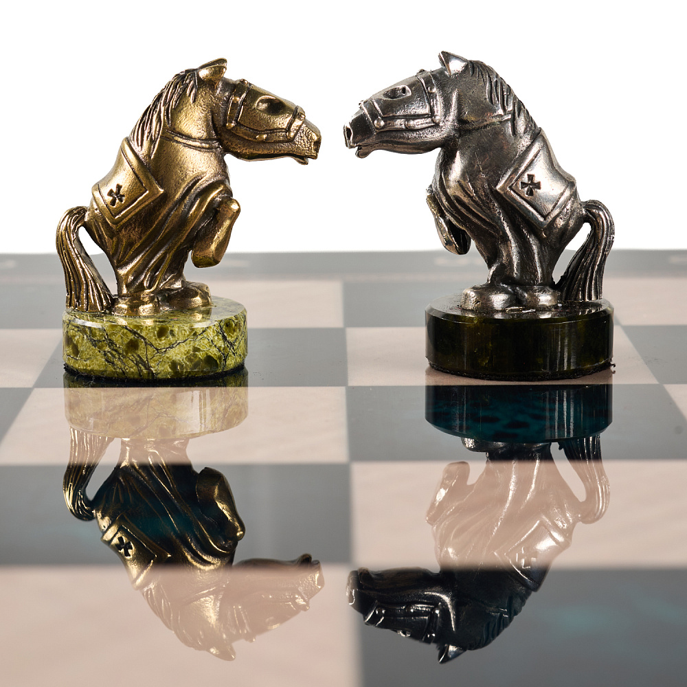 Шахматы с фигурами из бронзы «Европа» 48х48 см - интернет магазин Русь Велика я фото 4