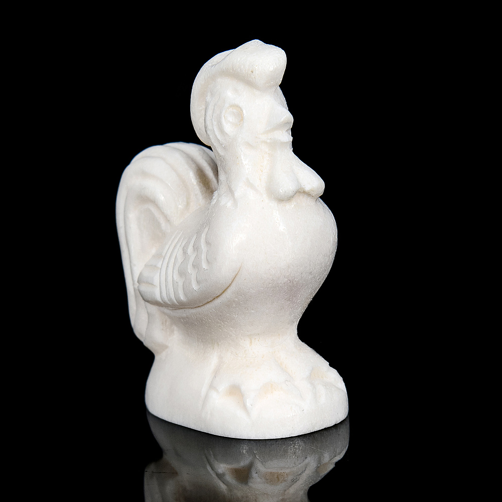 Статуэтка из рога лося «Петух» - интернет магазин Русь Велика я фото 1