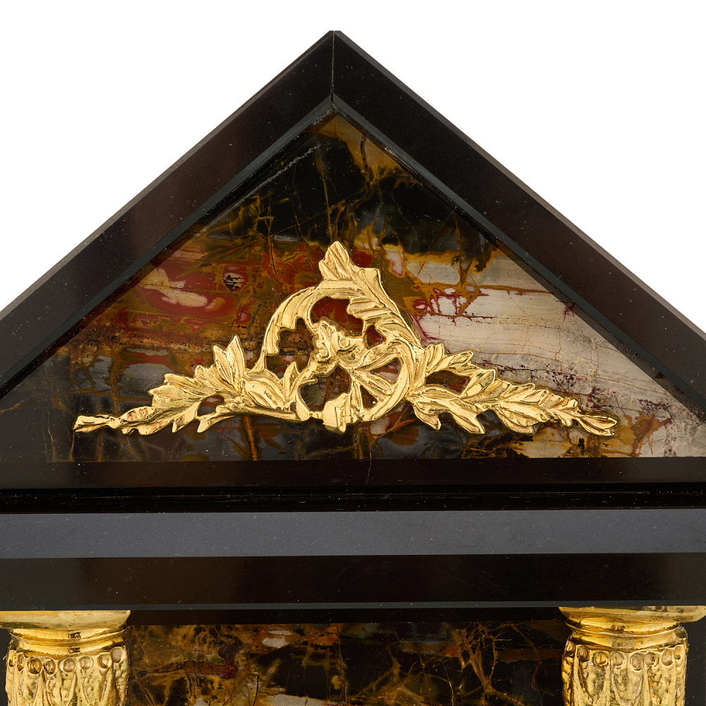 Часы каминные из натурального камня «Домик» - интернет магазин Русь Велика я фото 2