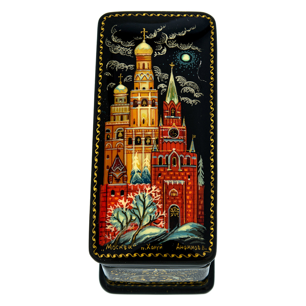 Шкатулка с художественной росписью «Москва» - интернет магазин Русь Велика я 