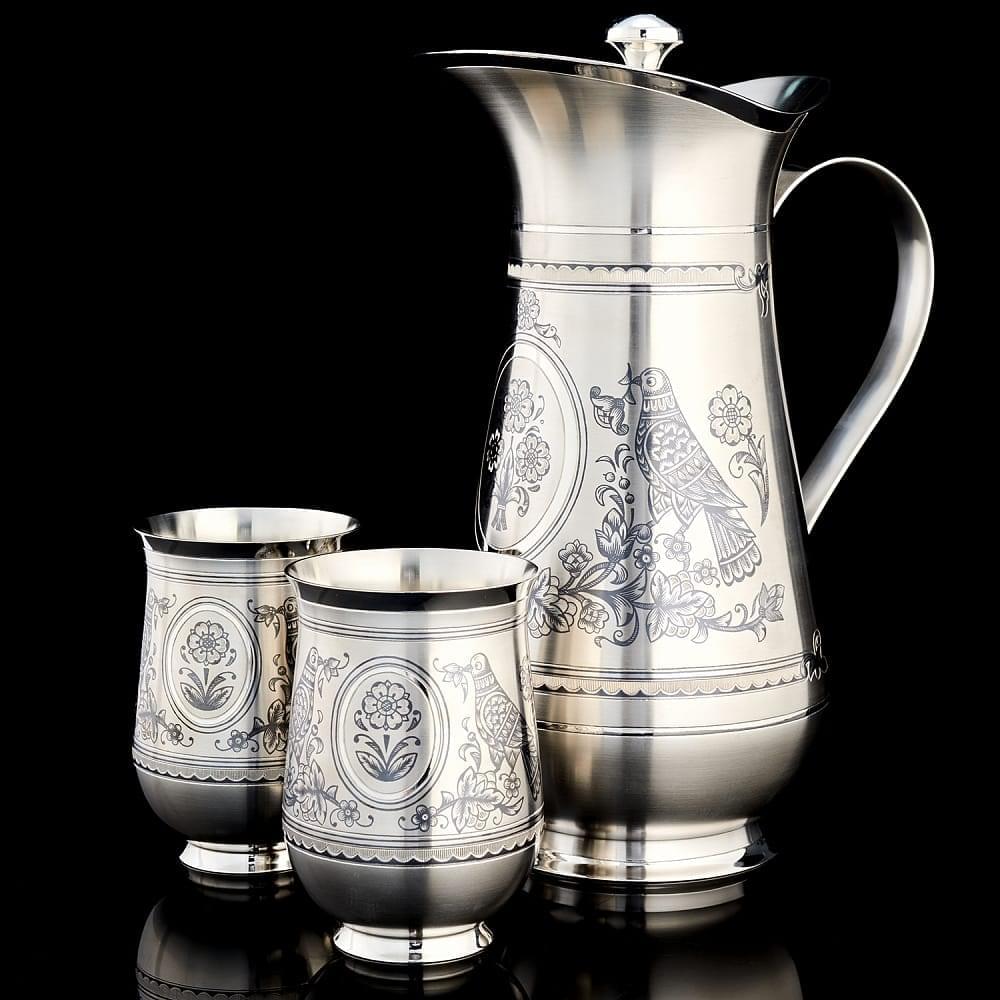 Набор для воды «Неразлучники» (серебро 925*) 1494 гр. - интернет магазин Русь Велика я фото 1