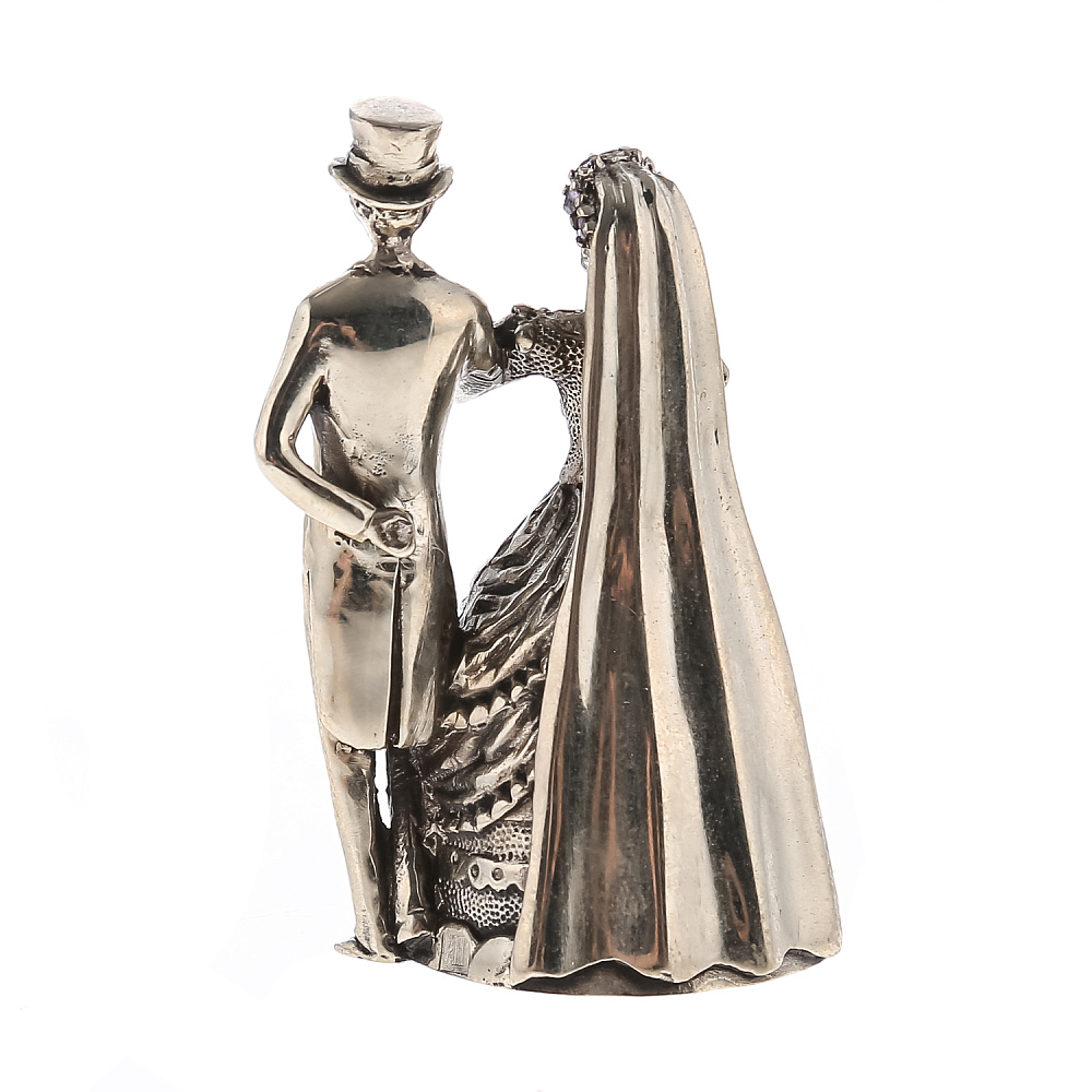 Бронзовый колокольчик «Свадебный» - интернет магазин Русь Велика я фото 2