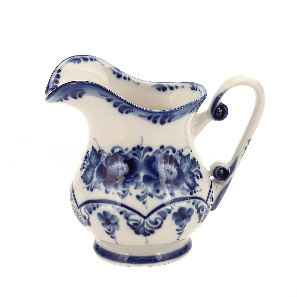 Чайный сервиз на 6 персон «Летняя фантазия». Гжель - интернет магазин Русь Велика я фото 8