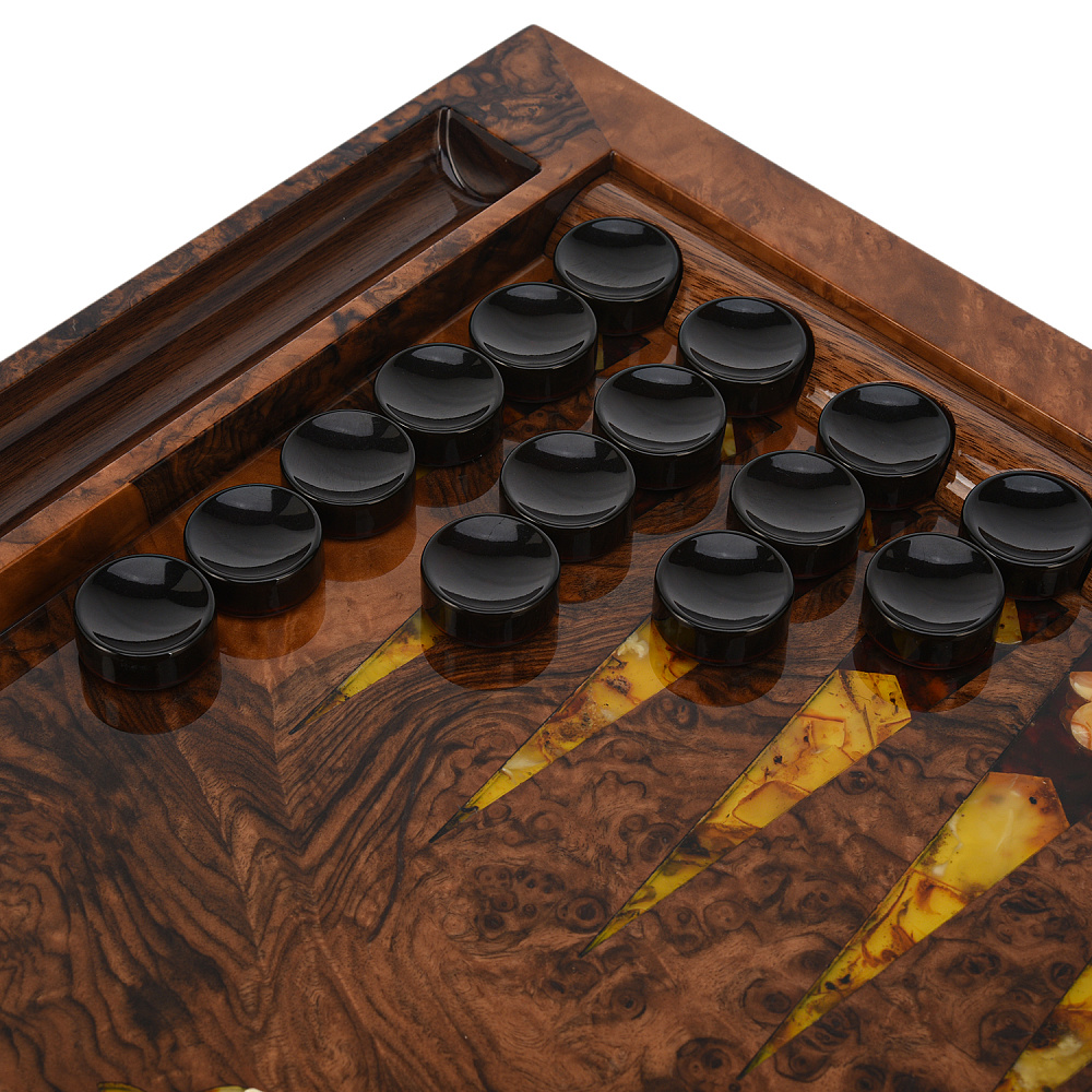 Нарды янтарные «Самурай» 60х32,5 см - интернет магазин Русь Велика я фото 6