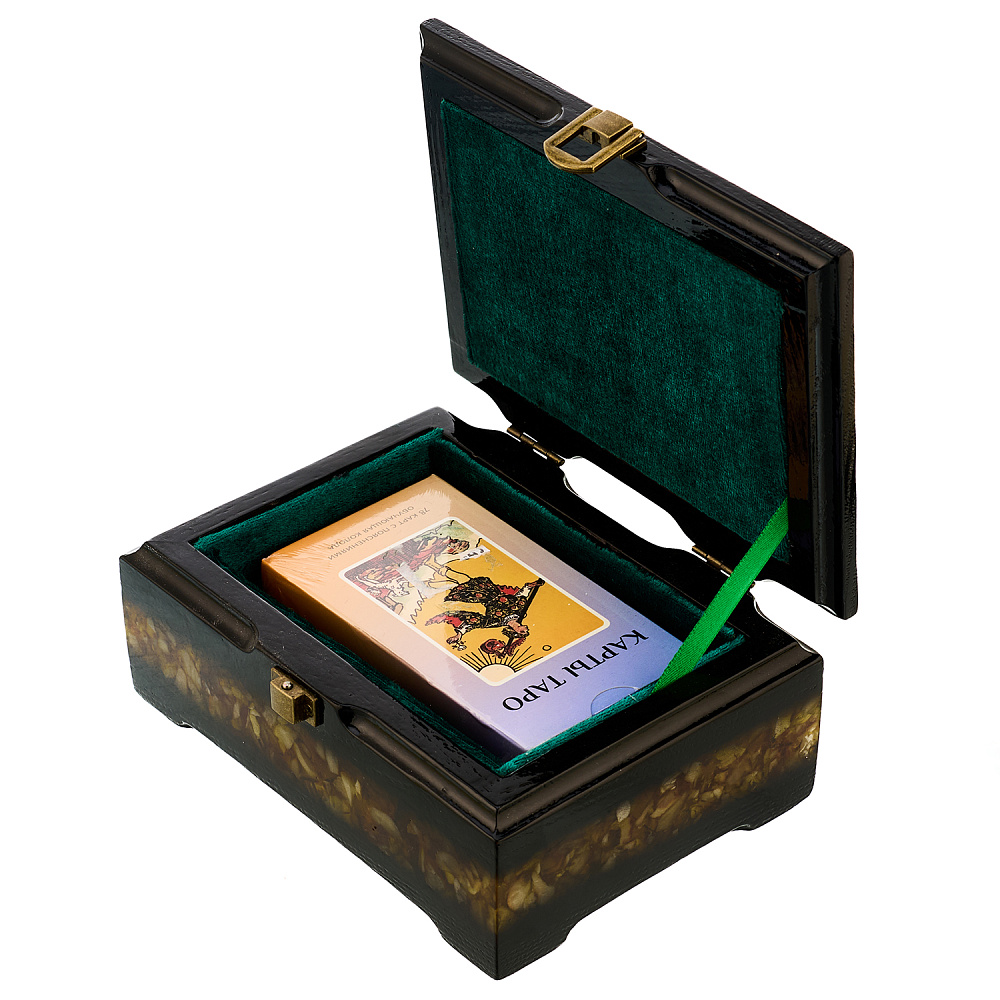 Шкатулка янтарная с картами Таро - интернет магазин Русь Велика я фото 4