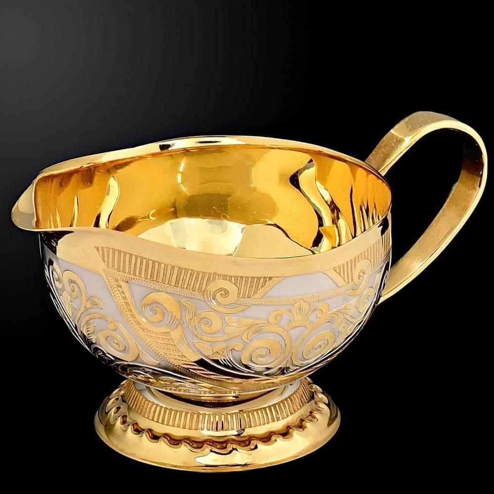 Сервиз чайный на 2 персоны. Латунь. Златоуст - интернет магазин Русь Велика я фото 3