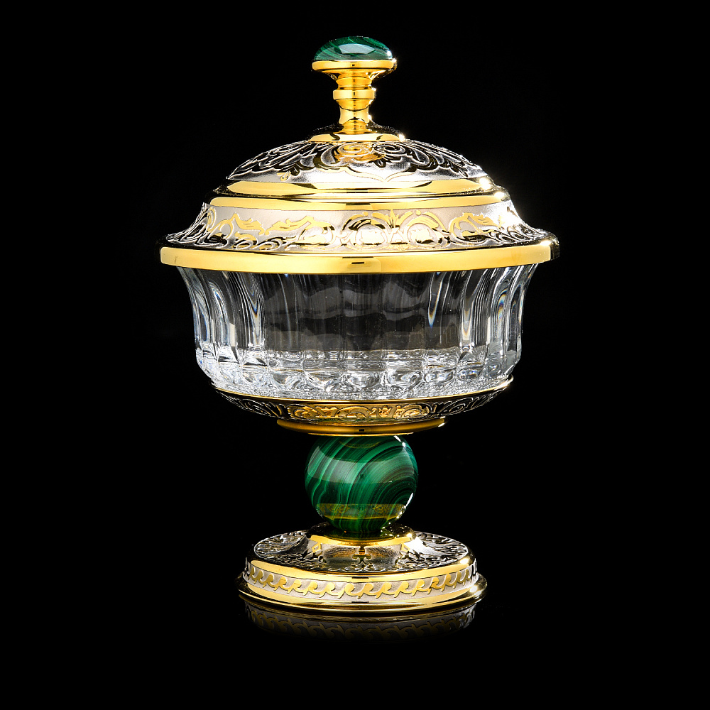 Сахарница «Малахит». Златоуст - интернет магазин Русь Велика я 