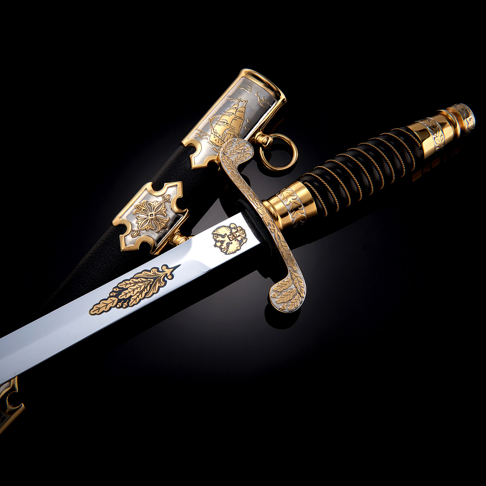 Кортик сувенирный ВМФ «Морской». Златоуст - интернет магазин Русь Велика я фото 2