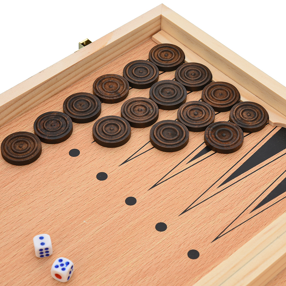 Шахматы-нарды-шашки деревянные «Фаби» 50х25 см - интернет магазин Русь Велика я фото 11