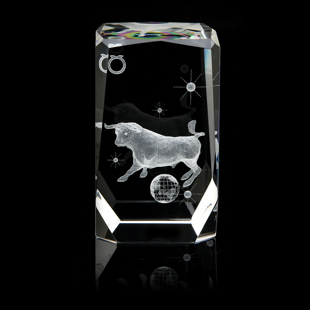 Лазерная графика. Статуэтка «Знак зодиака Телец» - интернет магазин Русь Велика я 