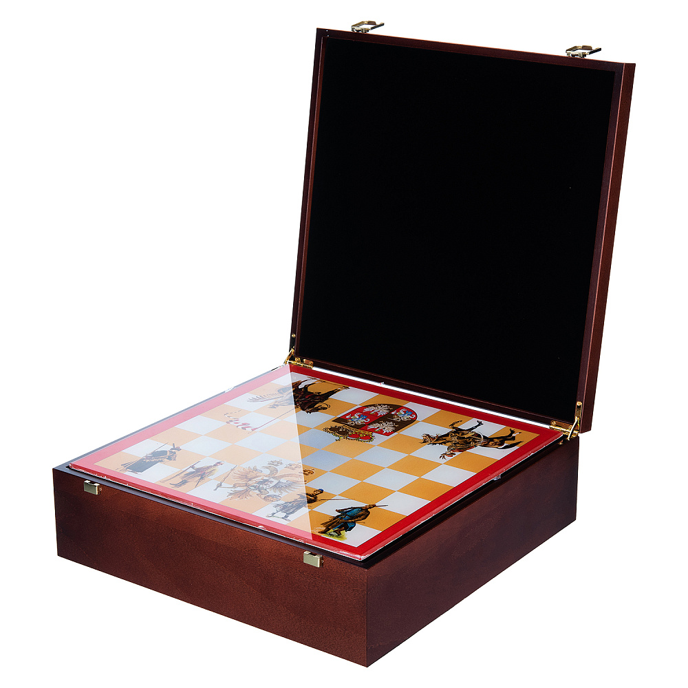 Шахматы с оловянными фигурами «Стрельцы» 32х32 см - интернет магазин Русь Велика я фото 10