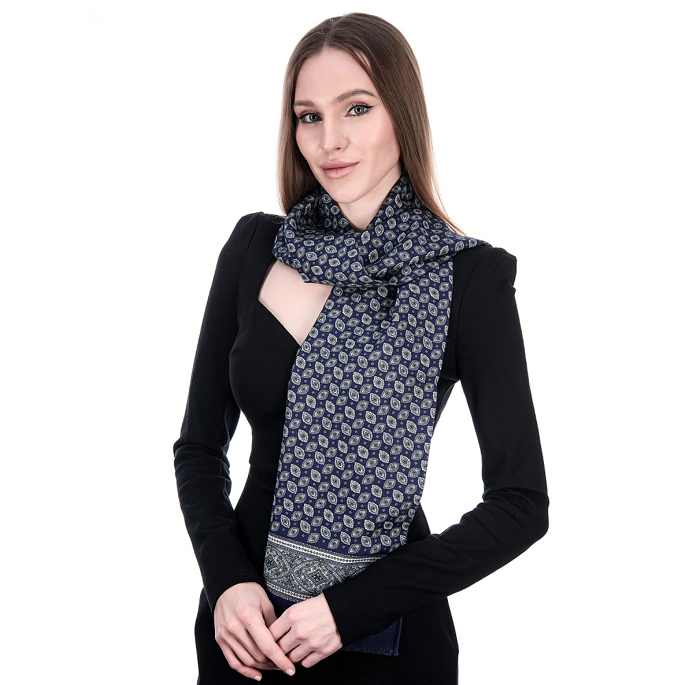 Кашне ПавлоПосадское «Виктор» 140х27 см - интернет магазин Русь Велика я 