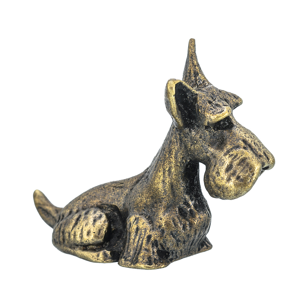 Бронзовая статуэтка «Собака Скотч-терьер» - интернет магазин Русь Велика я 
