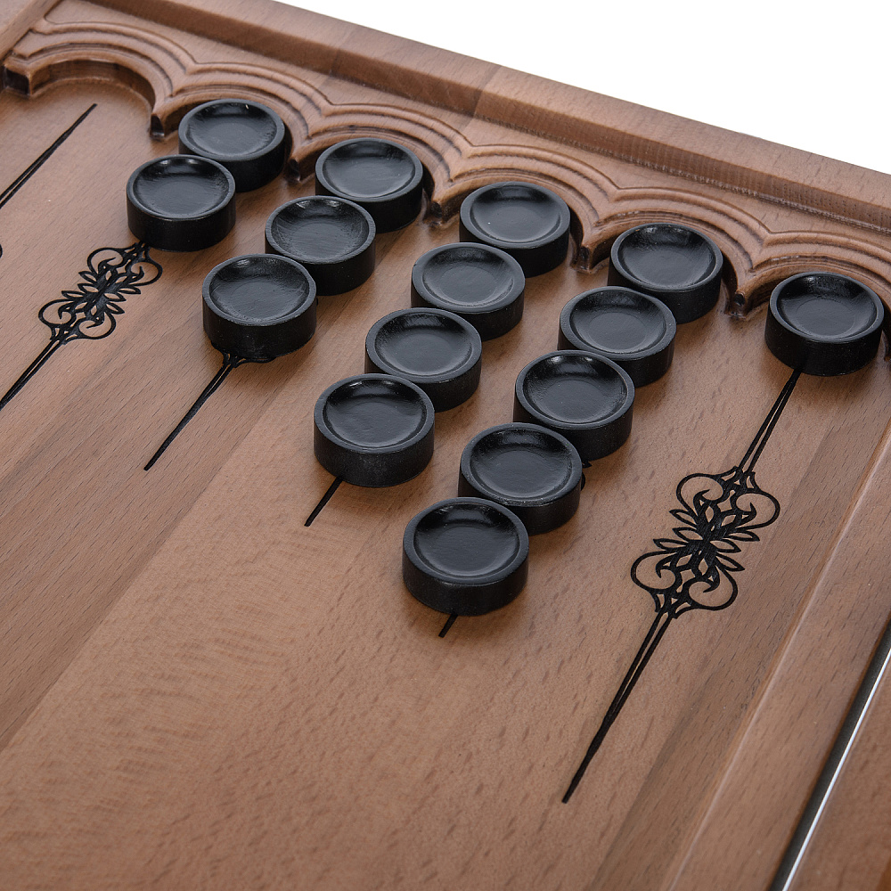 Деревянные резные нарды «ГИБДД» 60х30 см - интернет магазин Русь Велика я фото 6