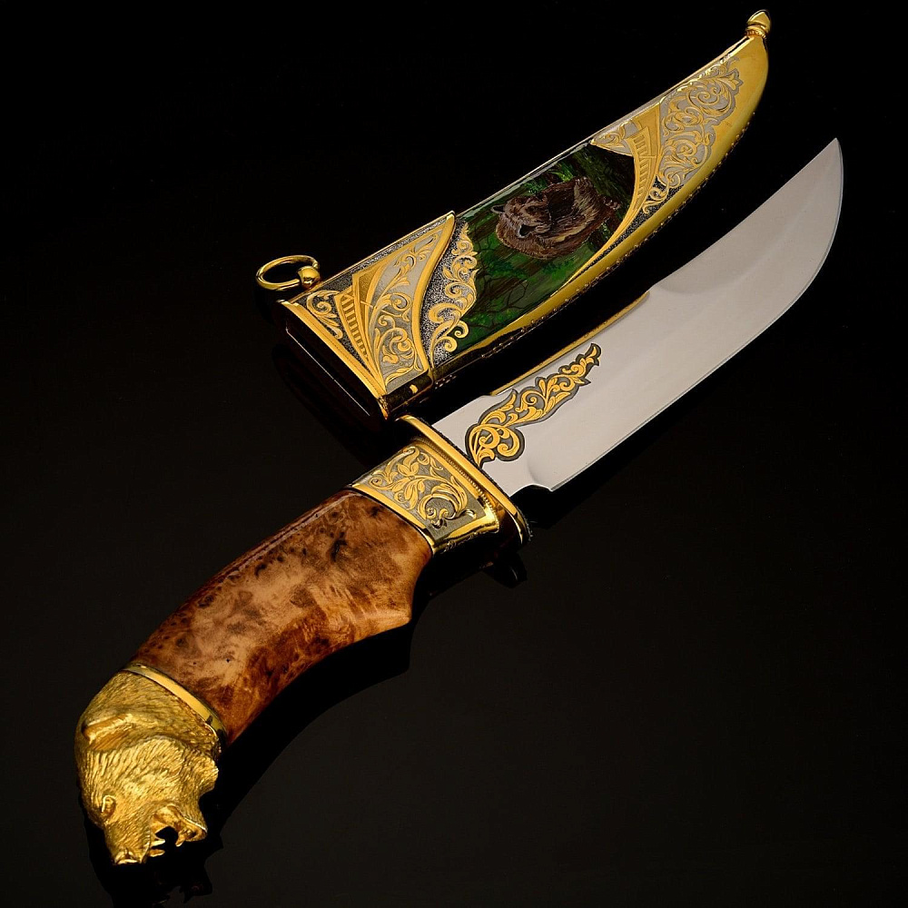 Нож сувенирный «Медведь». Златоуст - интернет магазин Русь Велика я 