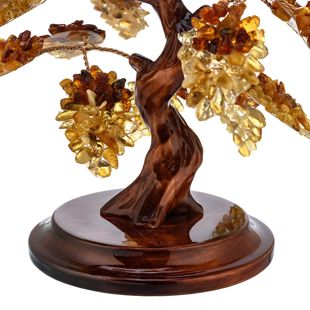 Денежное дерево из янтаря - интернет магазин Русь Велика я фото 4