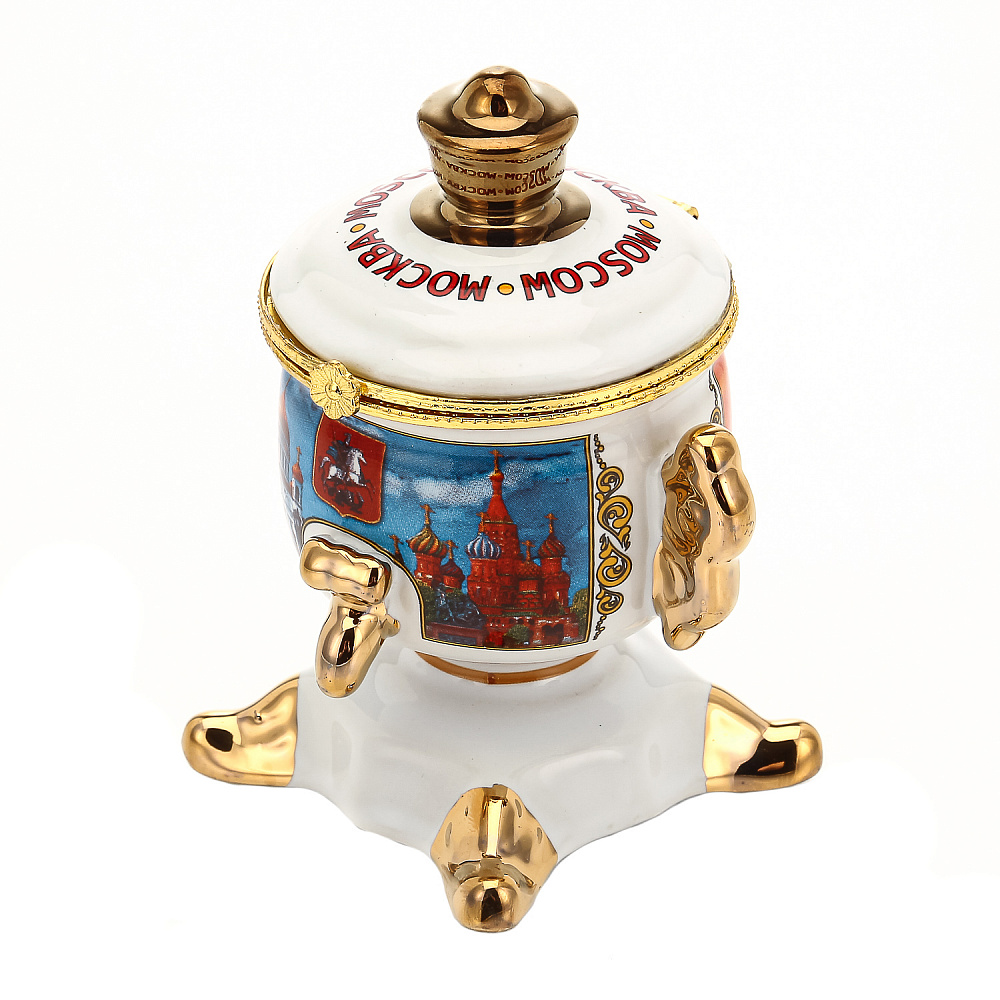 Сувенирный самовар-шкатулка «Москва» - интернет магазин Русь Велика я фото 2