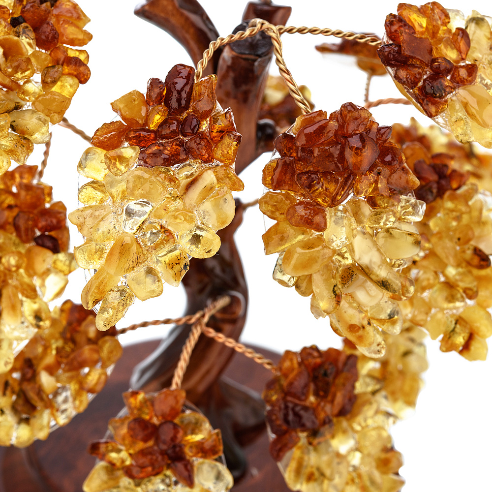 Денежное дерево из янтаря - интернет магазин Русь Велика я фото 1