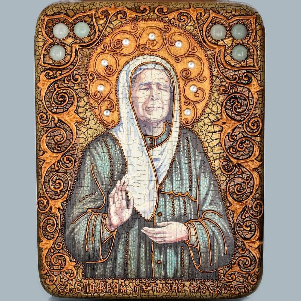 Икона «Блаженная старица Матрона Московская» - интернет магазин Русь Велика я фото 3