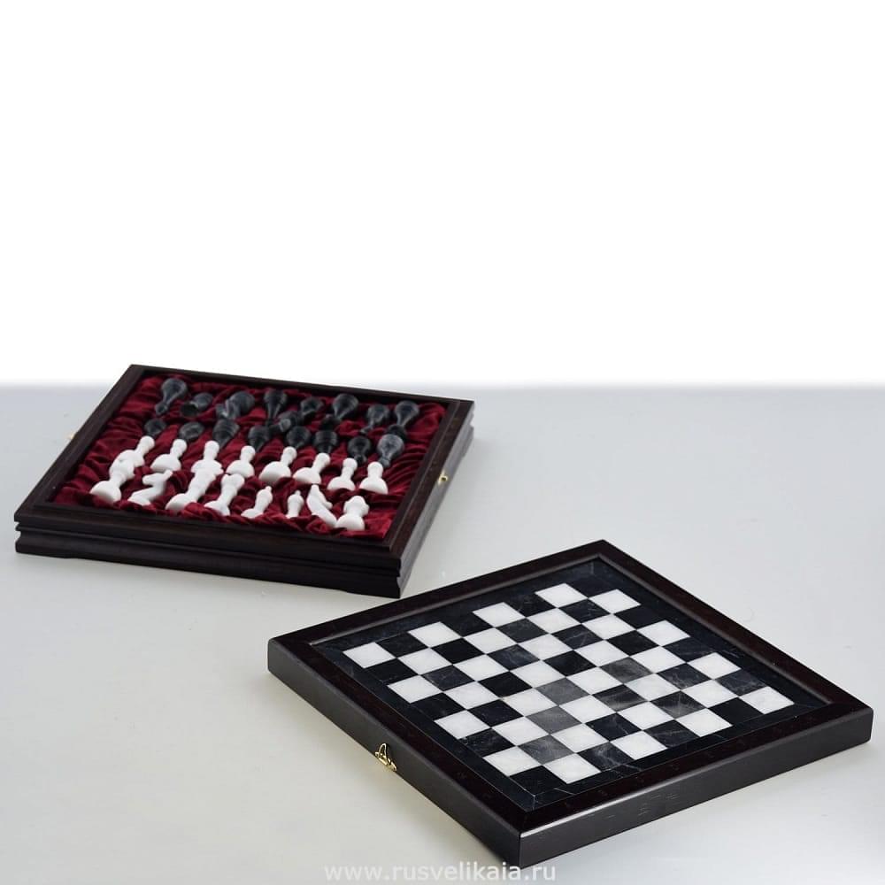 Шахматы из камня 33x33 см - интернет магазин Русь Велика я фото 3