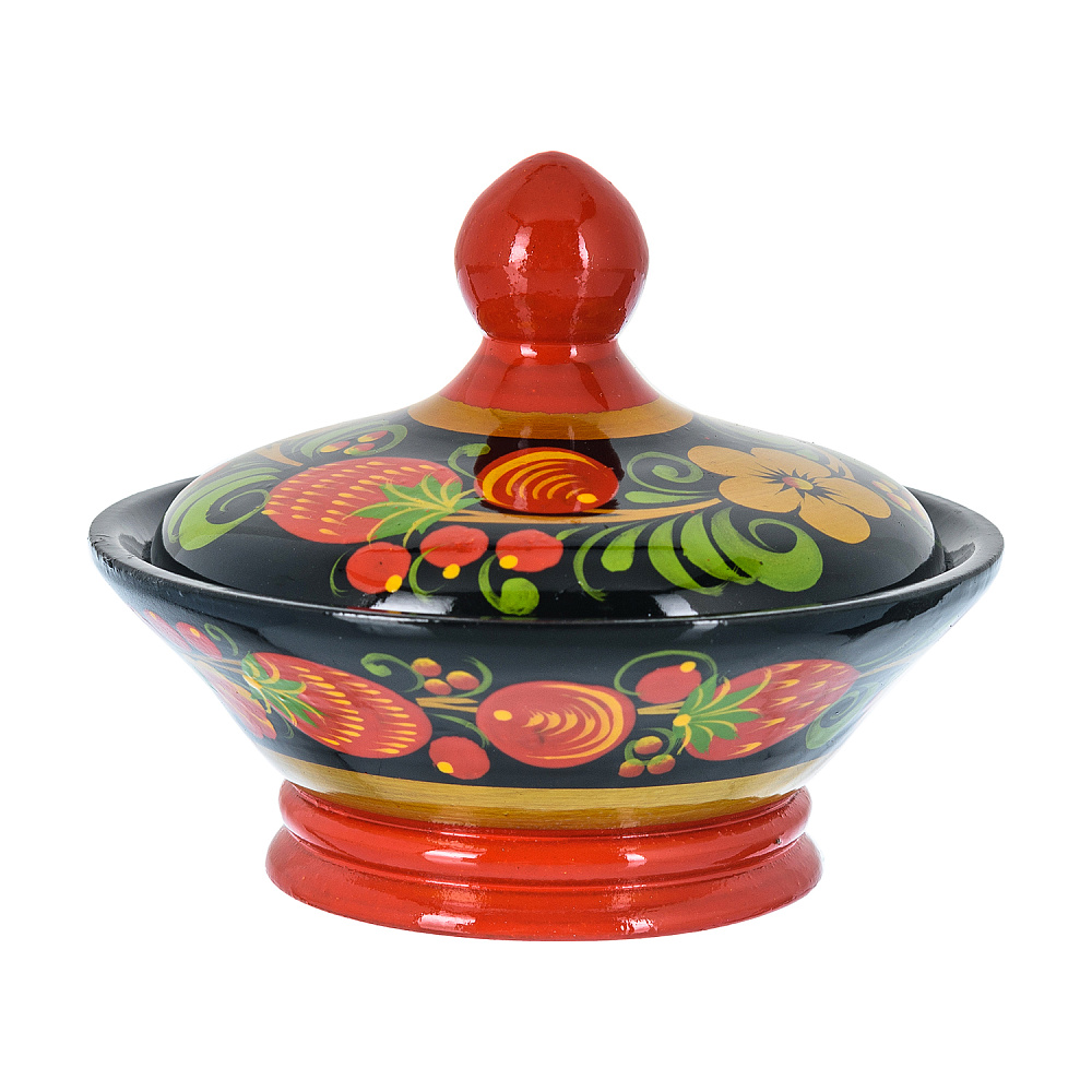 Солонка «Хлебосольная». Хохлома - интернет магазин Русь Велика я 